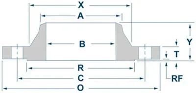 Weld Neck Flange Diagram