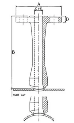 Weld Neck Flange Diagram